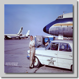 Knocker Knowles - Britannia 314 G-ASTF on Turn round at Jeddah 1968 Hadj